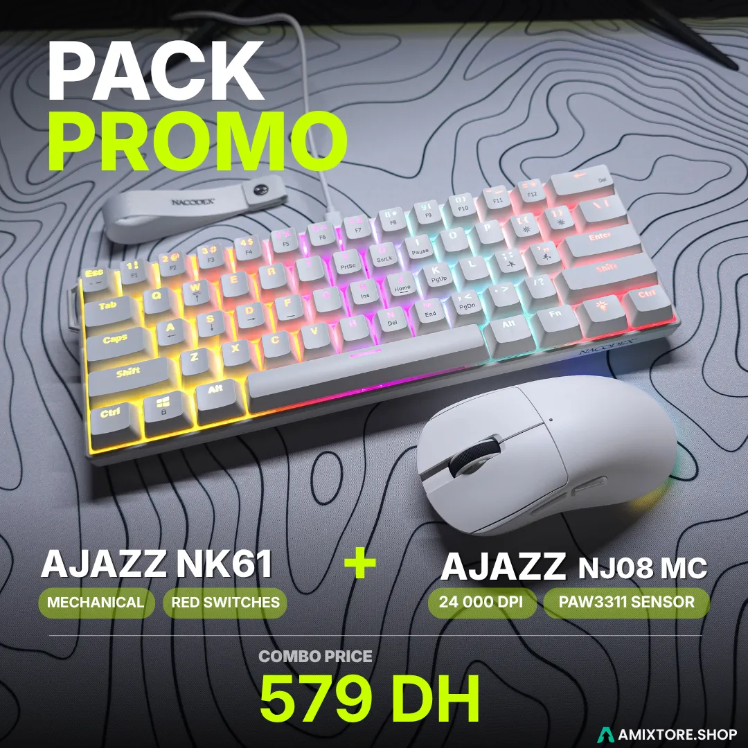 4_result AJAZZ NK61 Mechanical Keyboard + AJAZZ NJ08 MC Wireless Gaming Mouse Combo – 61-Key Hot-Swappable Keyboard + 22K DPI Tri-Mode Mouse (White) - Image 1