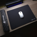 ATTACK SHARK CM02SE Gaming Mouse Pad – Heavy Textured Surface, Non-Slip Rubber Base, Stitched Edges (Black) - Image 2
