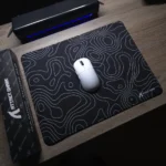 ATTACK SHARK CM02SE Gaming Mouse Pad – Heavy Textured Surface, Non-Slip Rubber Base, Stitched Edges (Black Contour) - Image 2