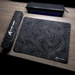 ATTACK SHARK CM02SE Gaming Mouse Pad – Heavy Textured Surface, Non-Slip Rubber Base, Stitched Edges (Black Contour) - Image 3