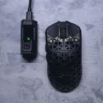 ATTACK SHARK R5 Ultra Carbon Fiber Wireless Gaming Mouse – PAW3950MAX Sensor, 42,000 DPI, 8000Hz Polling Rate, Tri-Mode (Black)