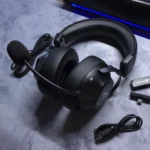 ATTACK SHARK L50 PRO Wireless Gaming Headset – Tri-Mode, 53mm Drivers, 1100mAh Battery, Low-Latency 2.4GHz, Detachable Mic (Black)