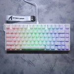 ATTACK SHARK R82 HE Rapid Trigger Gaming Keyboard – Magnetic Switches, 8000Hz Polling, Adjustable Actuation (White Contour)
