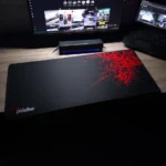 Mouse Pad 90 × 40 cm – Extended Gaming Desk Mat, Black & Red Modern Design