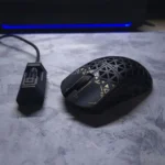 ATTACK SHARK R5 Ultra Carbon Fiber Wireless Gaming Mouse – PAW3950MAX Sensor, 42,000 DPI, 8000Hz Polling Rate, Tri-Mode (Black) - Image 2