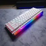 RAIKU GK68 Mechanical Keyboard – Blue Switches, RGB Front Box, 65% Layout, Wired (White) - Image 2