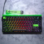 ATTACK SHARK R85 HE Rapid Trigger Gaming Keyboard – Magnetic Switches, 8000Hz Polling, Adjustable Actuation, RGB Front Lightbox (Green & Black) - Image 4