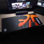 Mouse Pad 90 × 40 cm – Extended Gaming Desk Mat, Black & Orange Modern Design