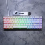 ATTACK SHARK X68 MAX HE Rapid Trigger Keyboard – Magnetic Switch, CNC Aluminum Case, 8000Hz Polling Rate (White Contour)