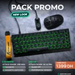 ATTACK SHARK X68 MAX Magnetic Keyboard + ATTACK SHARK R5 Ultra Wireless Gaming Mouse Combo – 8000Hz Hall Effect Keyboard + 42K DPI Ultra-Light Mouse (Black)