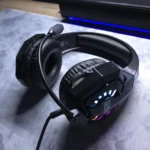 ONIKUMA X32 RGB Gaming Headset – Wired, Integrated Microphone, USB & 3.5mm Jack, PC Split Adapter Included