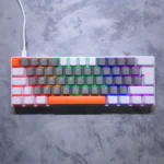 ZIYOULANG T60 Mechanical Keyboard – Red Switches, 60% Layout, Wired (Grey & White)