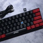 JEDEL KL-69 Mechanical Keyboard – Blue Switches, 60% Layout, Wired (Black & Red) - Image 2