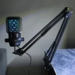 ME6S RGB USB Microphone – Echo & Noise Reduction, Touch-to-Mute, Volume Control, Desk Stand (Black) - Image 2