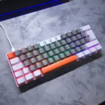 ZIYOULANG T60 Mechanical Keyboard – Red Switches, 60% Layout, Wired (Grey & White) - Image 2