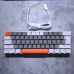 ZIYOULANG T60 Mechanical Keyboard – Red Switches, 60% Layout, Wired (Grey & White) - Image 3